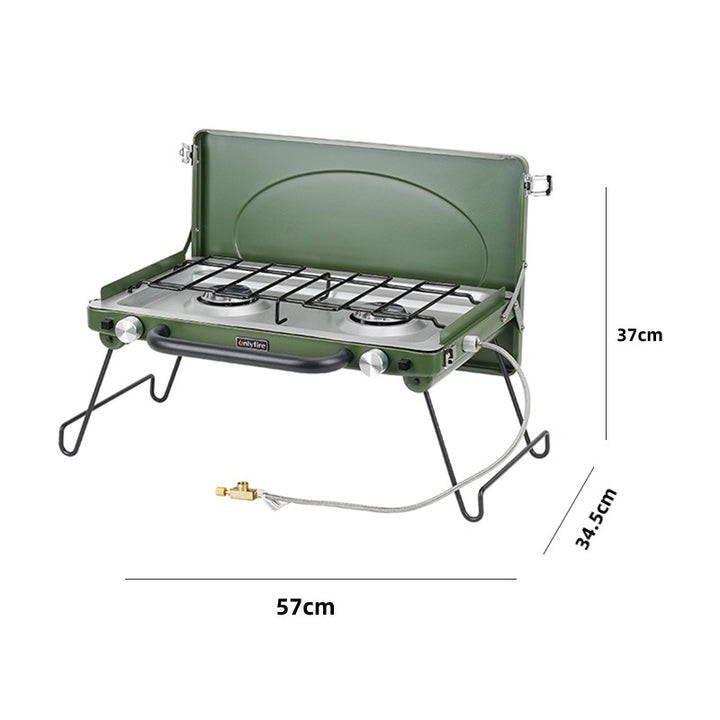 ONLYFIRE Camping stove 2-Burner Propane Camping Stove OnlyFire