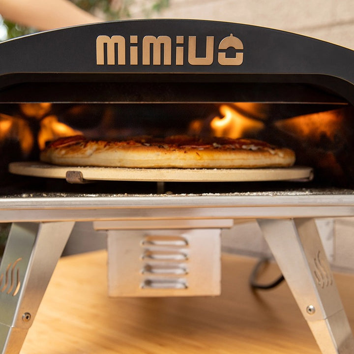 Gas Pizza Oven with Automatic Rotation System