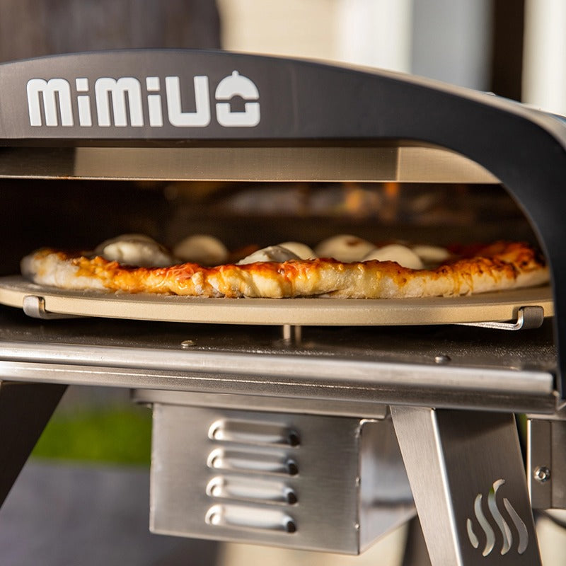 Gas Pizza Oven with Automatic Rotation System