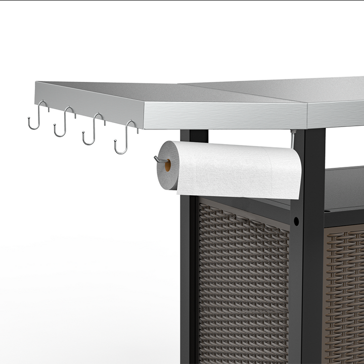 Onlyfire 9117 Portable Dining Table Cart  with XL Countertop OnlyFire