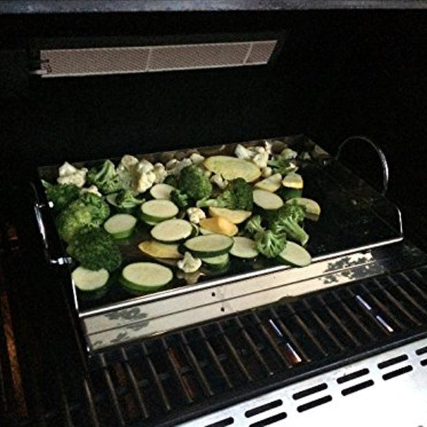 Onlyfire 8201 Griddle for BBQ Grills with Removable Handles