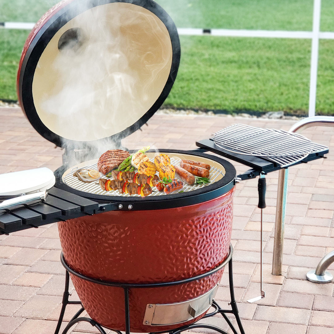 Onlyfire Multi-Level Grill Rack for Kamado Joe Big Joe with Stainless Steel Grates