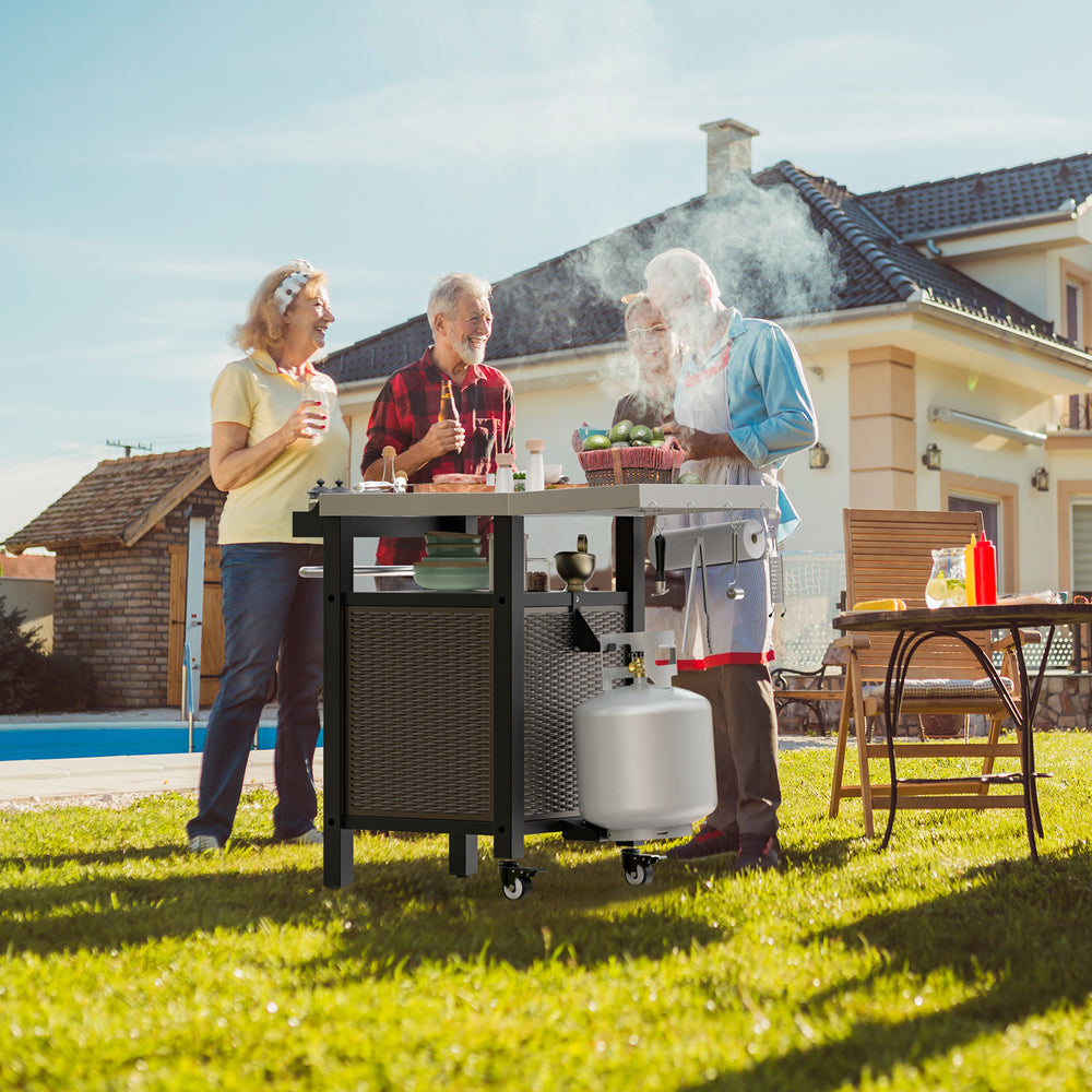 gril table cart