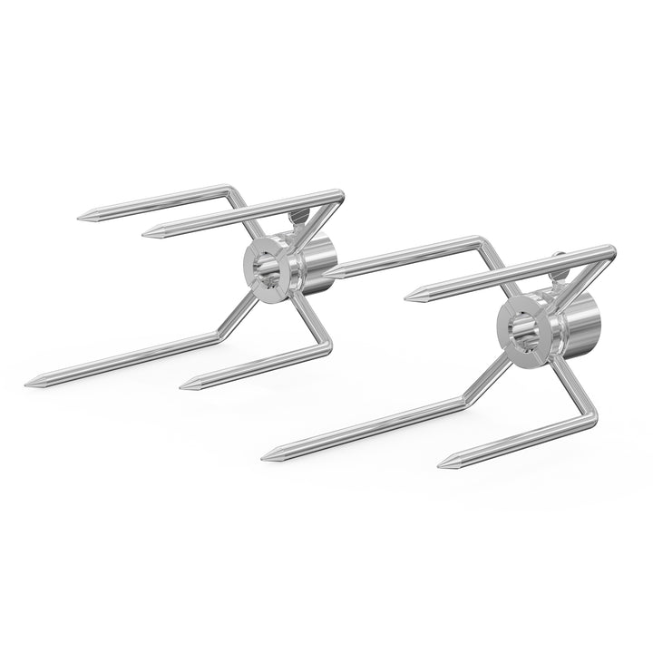 Onlyfire Universal 2-4 Burner Grill Rotisserie Replacement Kit with Motor, Spit Rods, and Forks