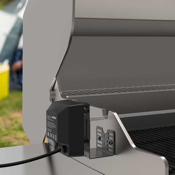 Onlyfire Universal 2-4 Burner Grill Rotisserie Replacement Kit with Motor, Spit Rods, and Forks