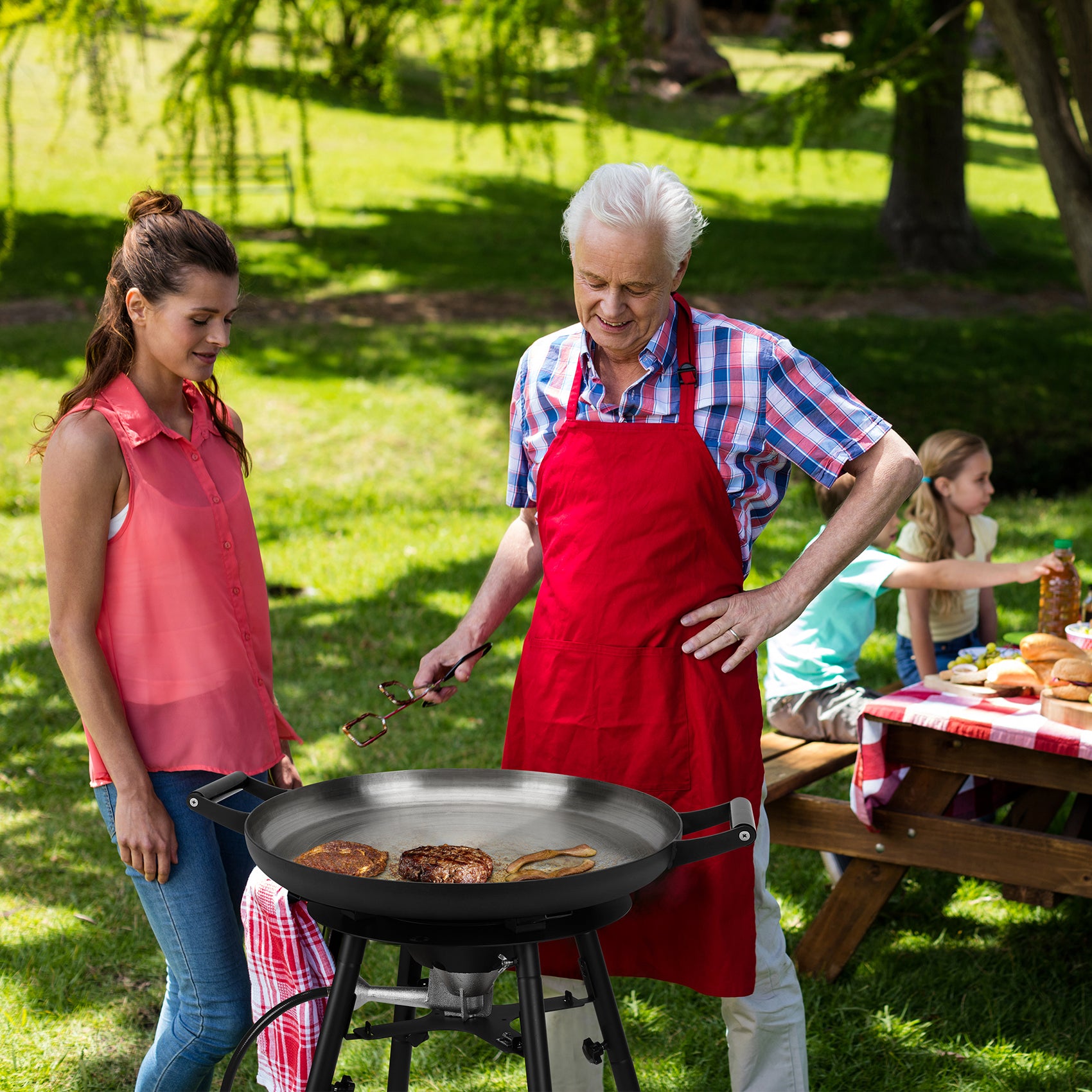 Onlyfire Portable Propane Outdoor Cooker with Wok
