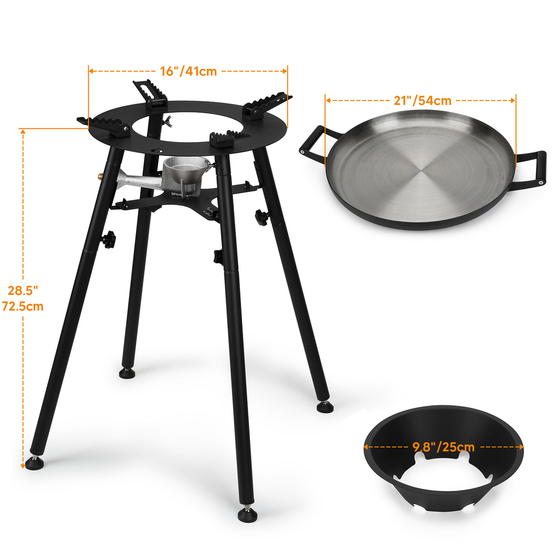 Onlyfire Portable Propane Outdoor Cooker with Wok6