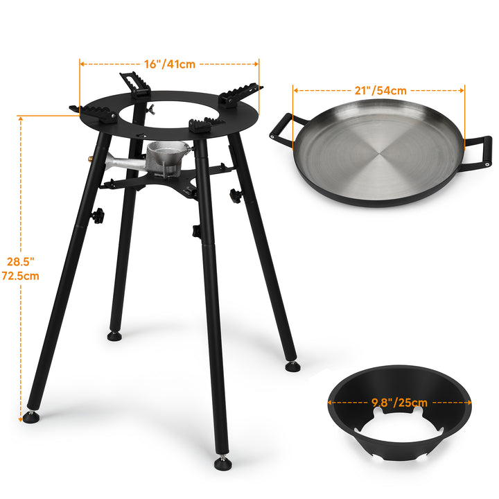 Onlyfire Portable Propane Outdoor Cooker with Wok6