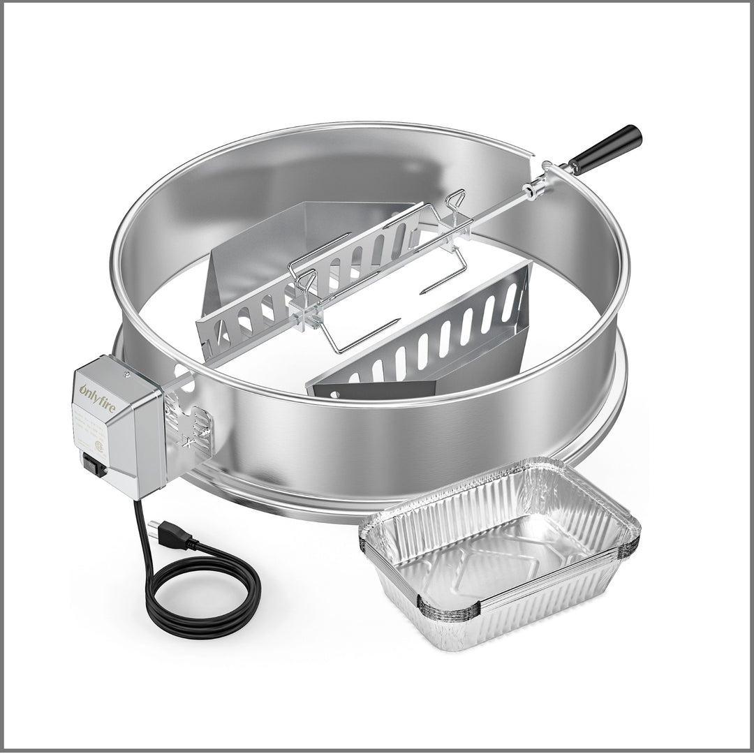 Onlyfire Rotisserie Kit for Weber 22.5" Kettle Grill