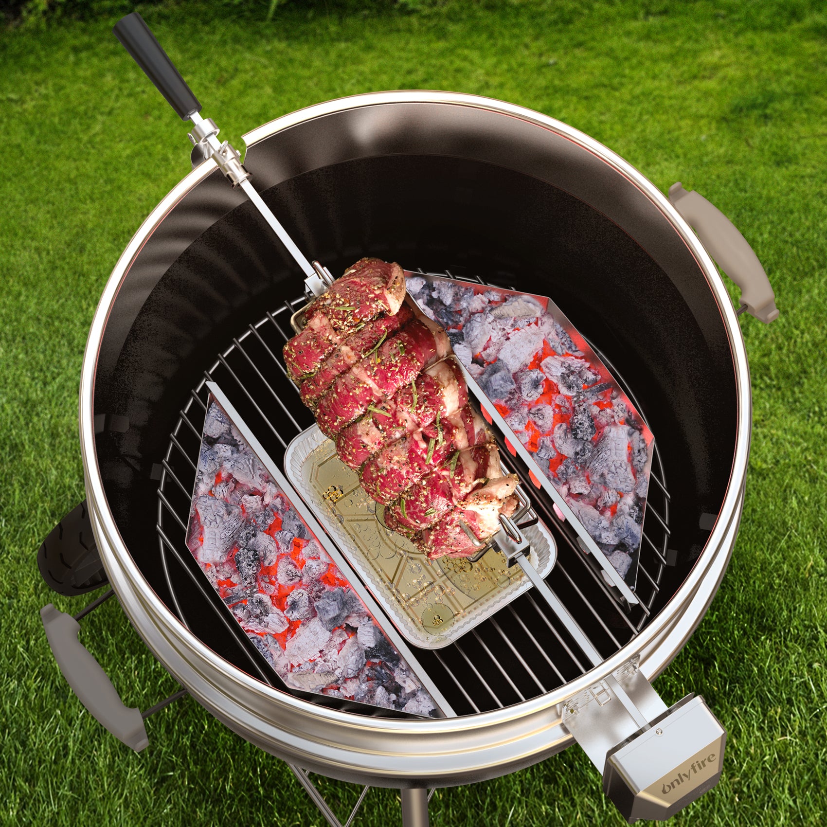 Onlyfire Rotisserie Kit for Weber 22.5