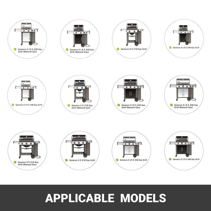 Onlyfire Rotisserie Kit for Weber Genesis II & LX Gas Grills with Gear-Driven Motor