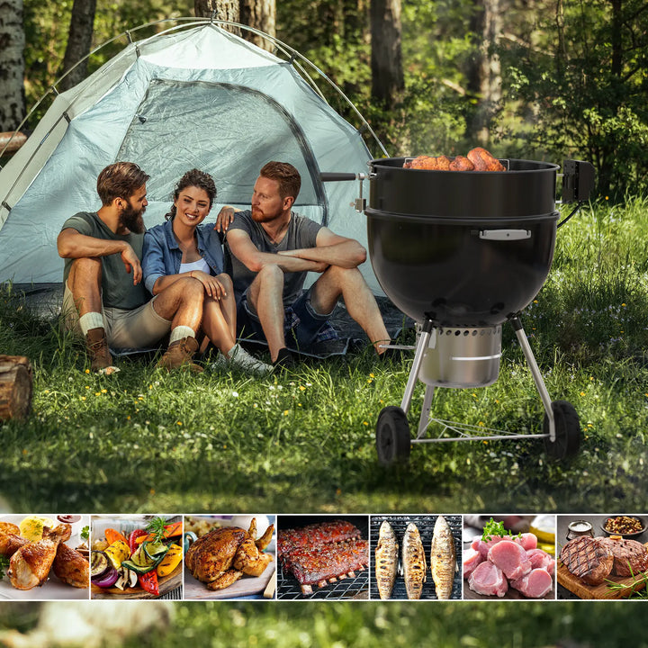 Onlyfire Rotisserie Ring Kit for Weber 22.5" Kettle Grill with Motor 