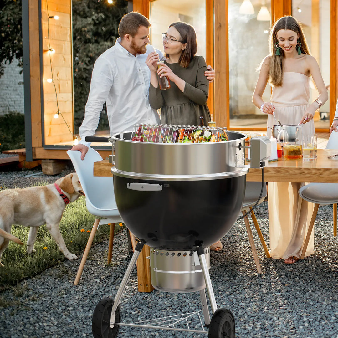 Onlyfire Rotisserie Ring Kit for Weber 22.5" Kettle Grill with Motor 