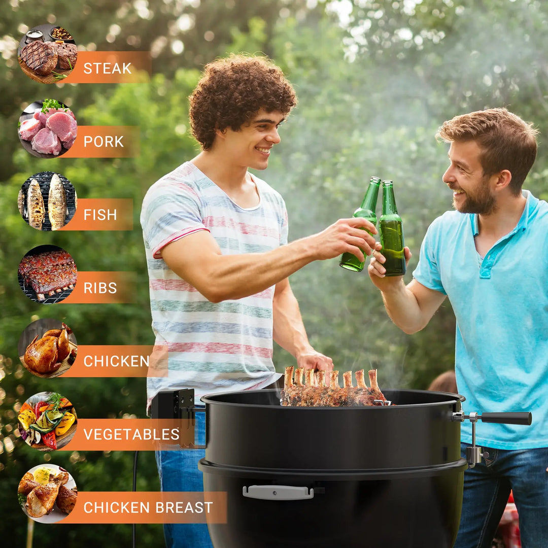 Onlyfire Rotisserie Ring Kit for Weber 22.5" Kettle Grill