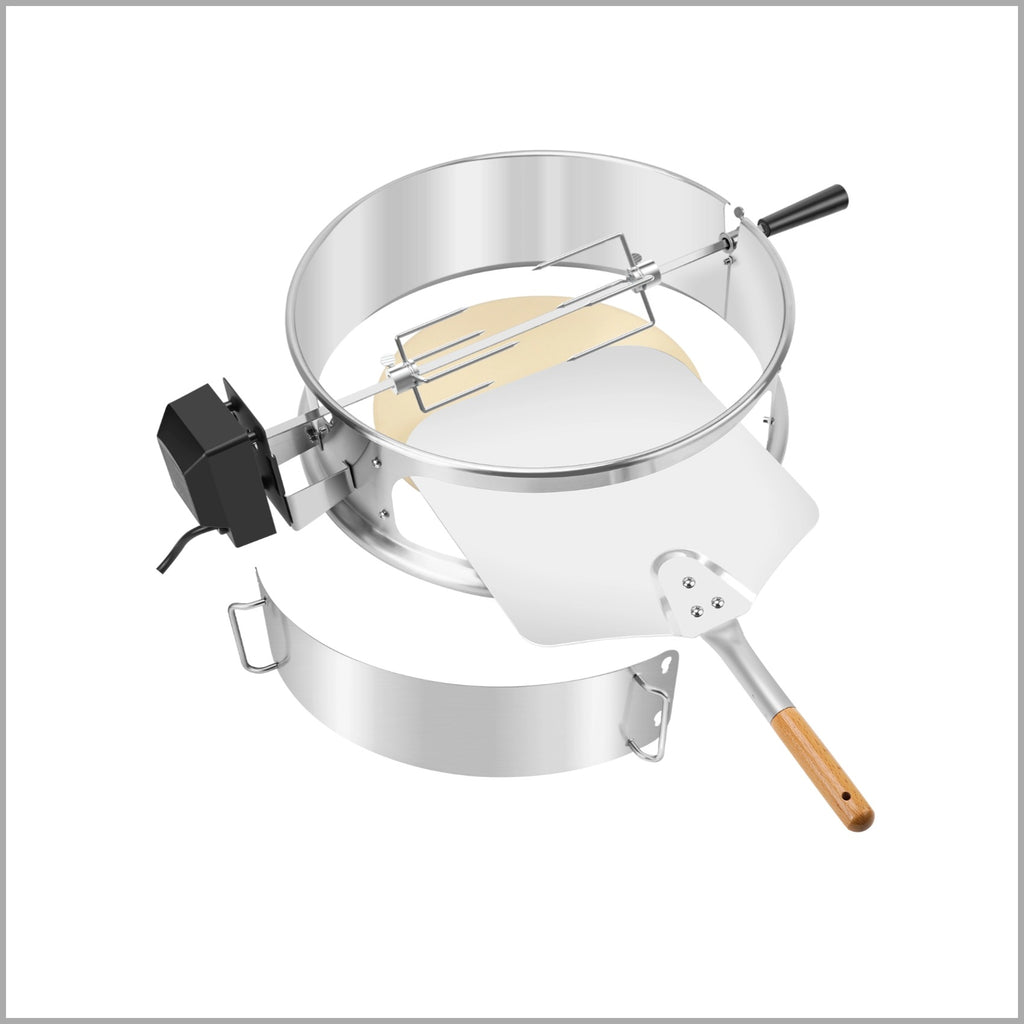 Onlyfire 2-in-1 Rotisserie & Pizza Kit for Weber 18" Kettle