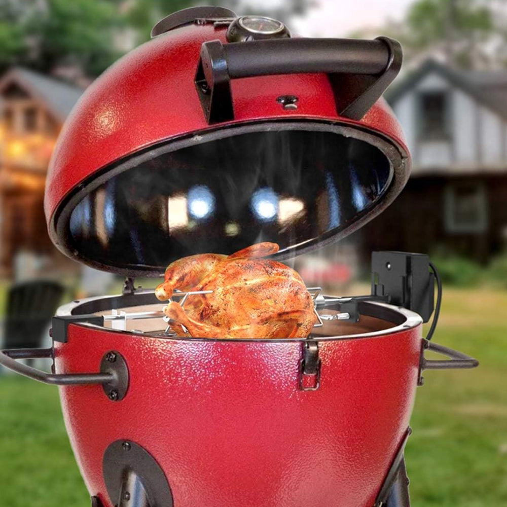 onlyfire Rotisserie Kit Fits Large XLarge BGE, Kamado Joe Classic