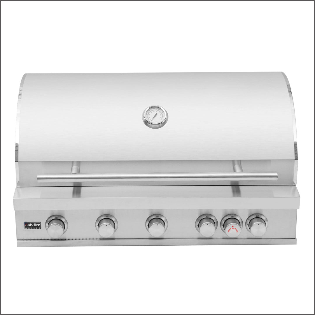 Onlyfire 32-Inch Built-In Grill, 4+1 Burners