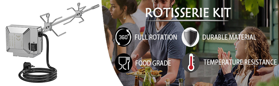 Grill Rotisserie Kit