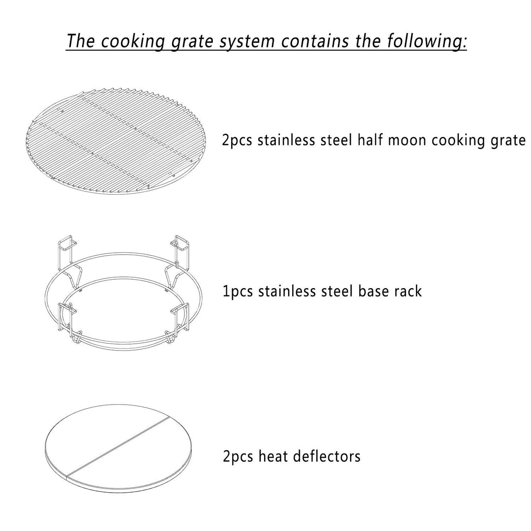 Onlyfire 8552 Cooking System for 18" Kamado Joe Classic OnlyFire