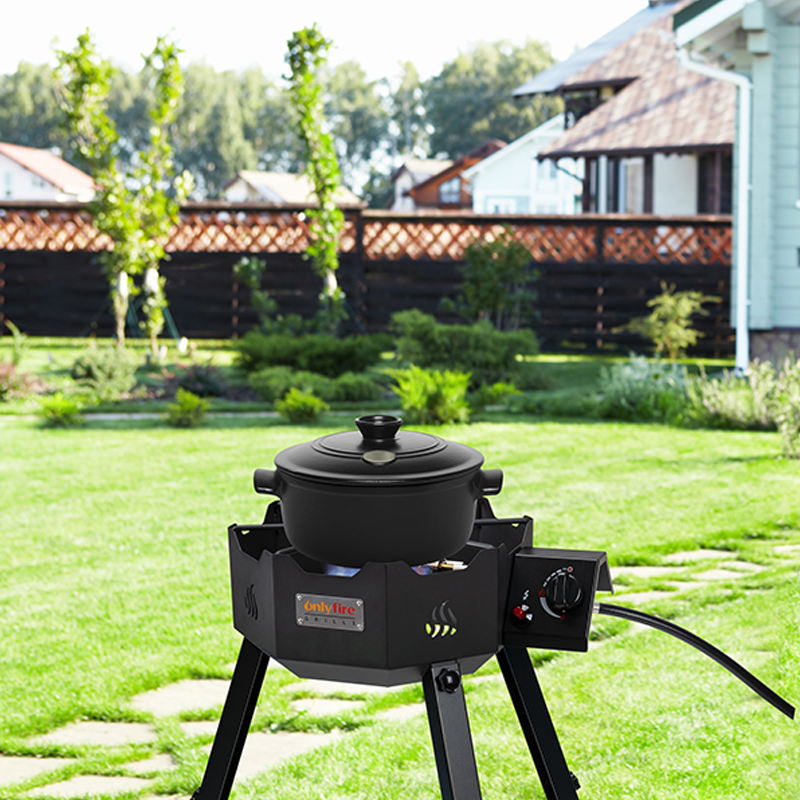 OnlyFire Grills GS301 Outdoors Wok Burner with Adjustable OnlyFire Grills GS301 Outdoors Wok Burner with Adjustable