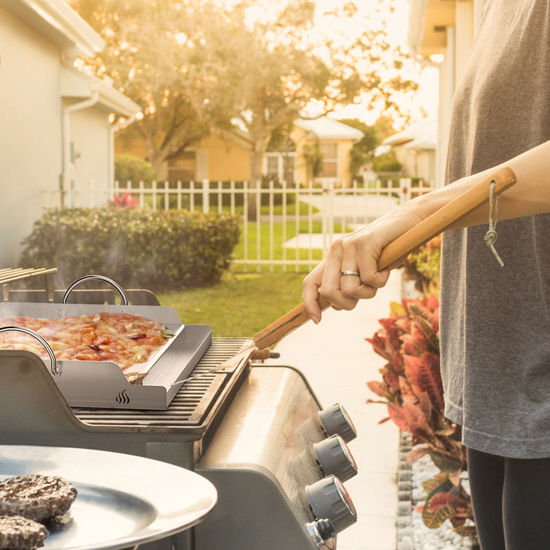 Onlyfire 8201 Griddle with Removable Handles,18"L x 12.5"W OnlyFire