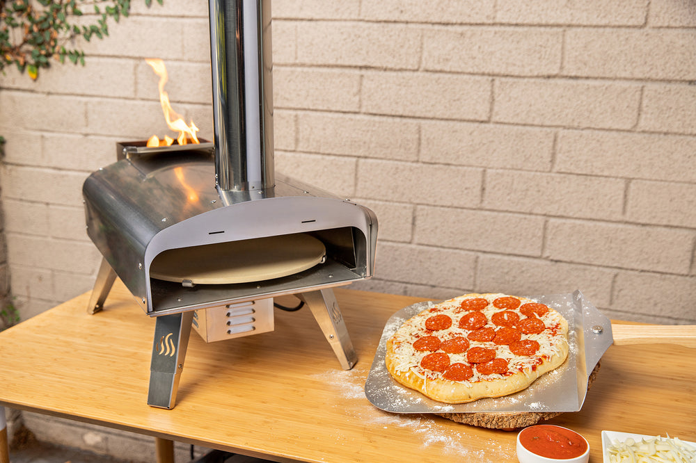 Mimiuo Tisserie Wood Pellet Pizza Oven