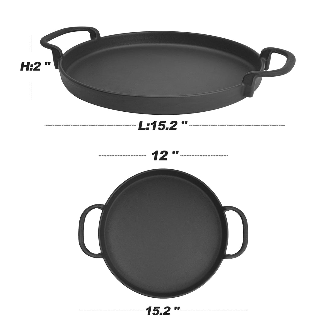 12 (30cm) Cast Iron Grill Pan Skillet - Shop