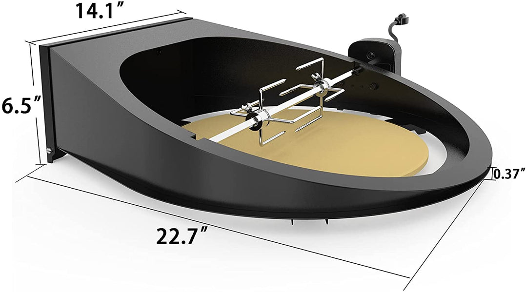 only fire Multipurpose Rotisserie Kit with Pizza Ring for Kamado Joe Classic