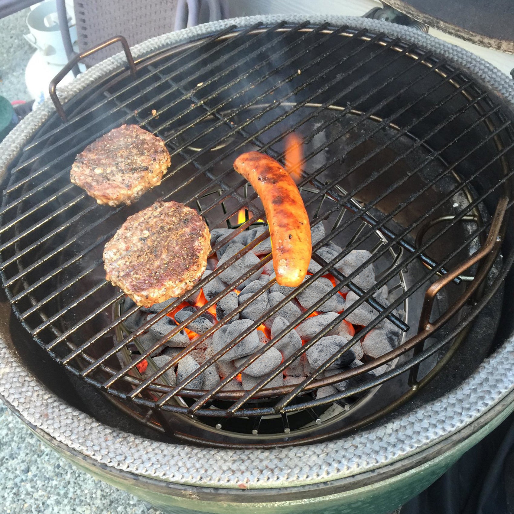 Big green egg charcoal basket clearance