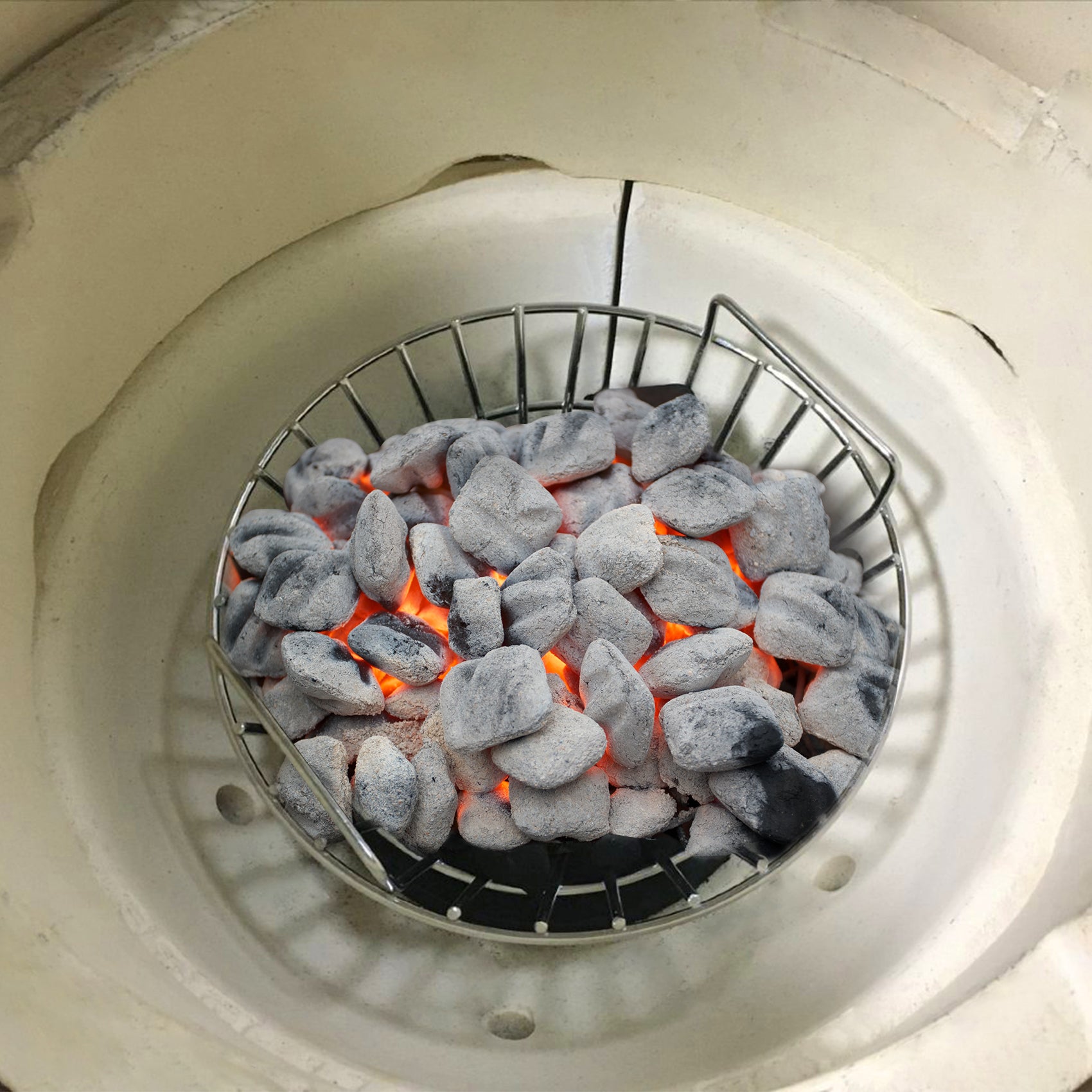 Onlyfire 8567 Charcoal Ash Basket for Kamado Joe Junior Grill