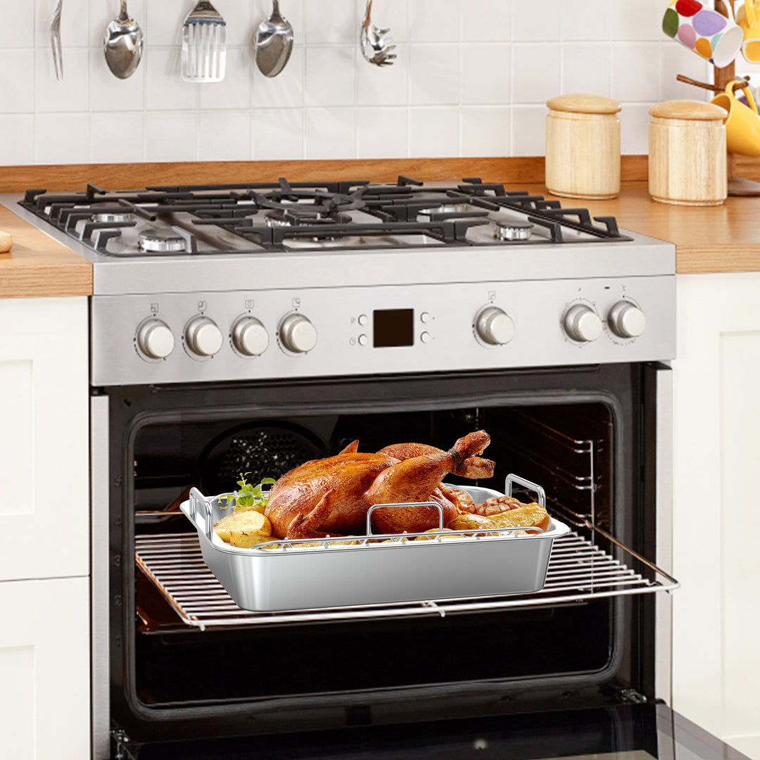 onlyfire Roasting Pan with U-Rack