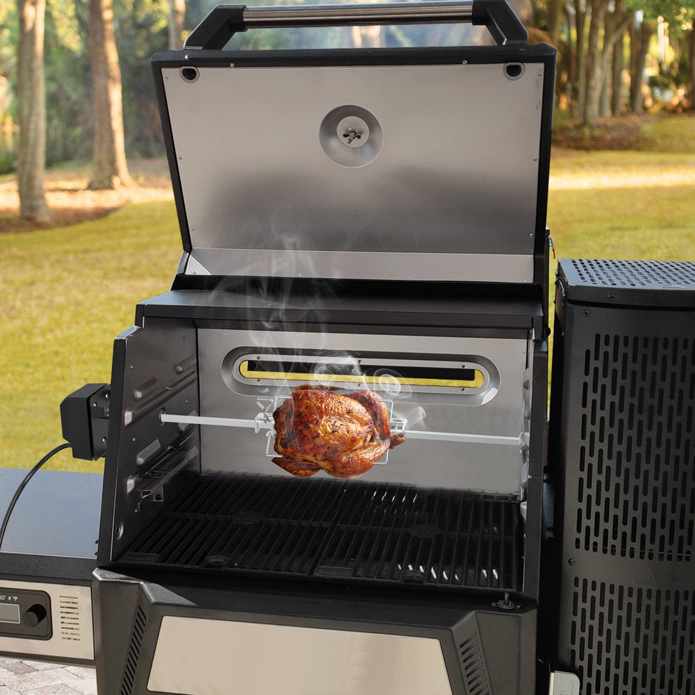 only fire Rotisserie Kit BBQ Grilling  for Masterbuilt Gravity 560 and 1050 Series Grills