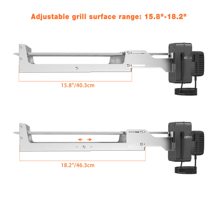 only fire Stainless Steel Electric Skewer Turner