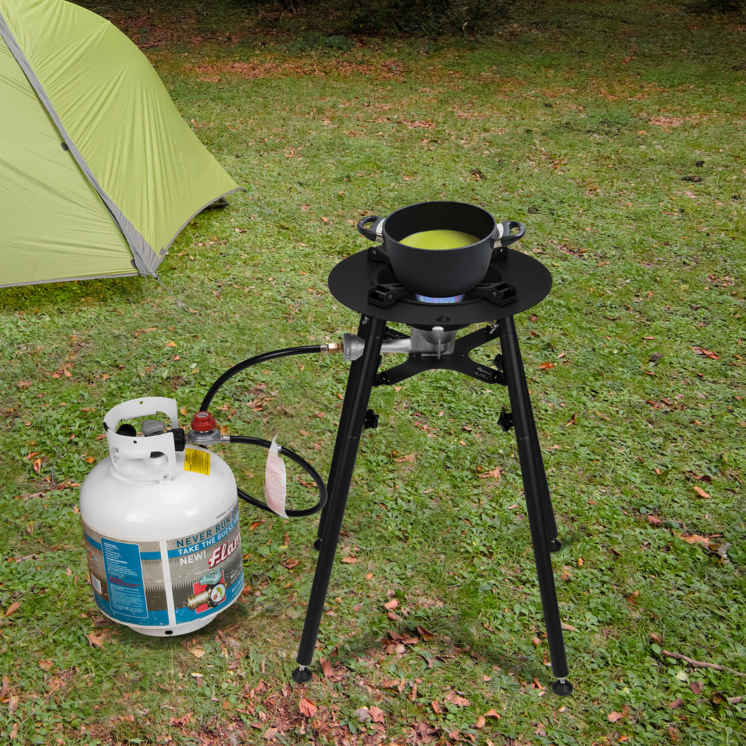 propane wok cooker burner portable fryer outdoor camping stir fry