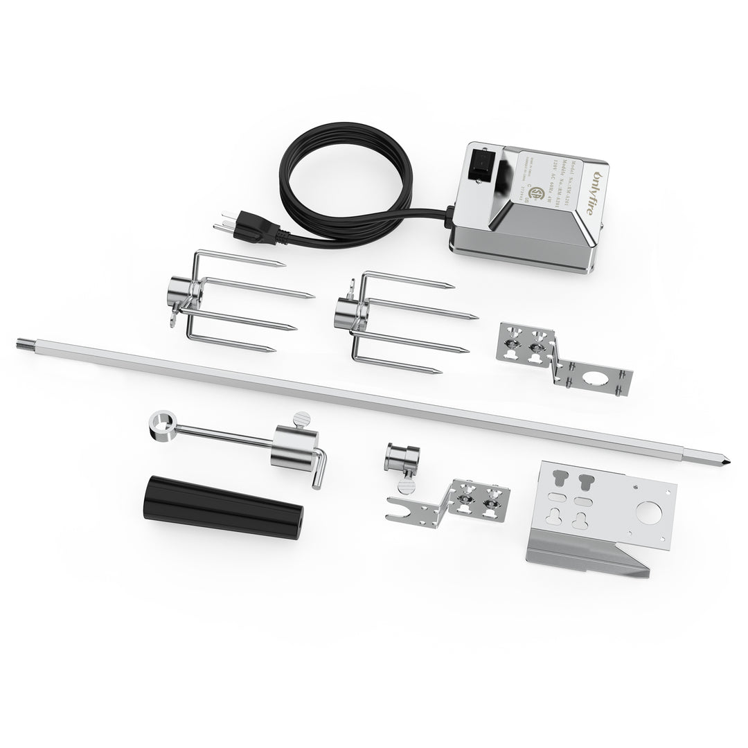 onlyfire 6022 Universal Grill Replacement Rotisserie Kit