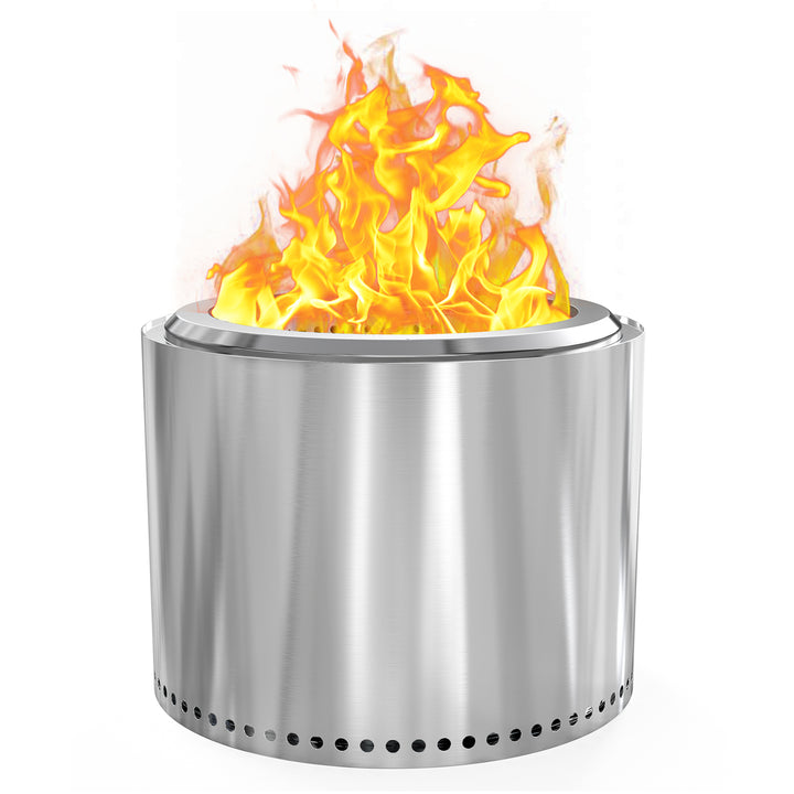 Onlyfire Smokeless Fire Pit – Portable Stainless Steel Outdoor Fire Bowl with Ash Pan