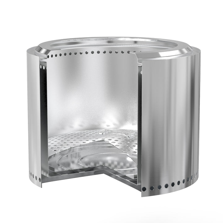 Onlyfire Smokeless Fire Pit – Portable Stainless Steel Outdoor Fire Bowl with Ash Pan