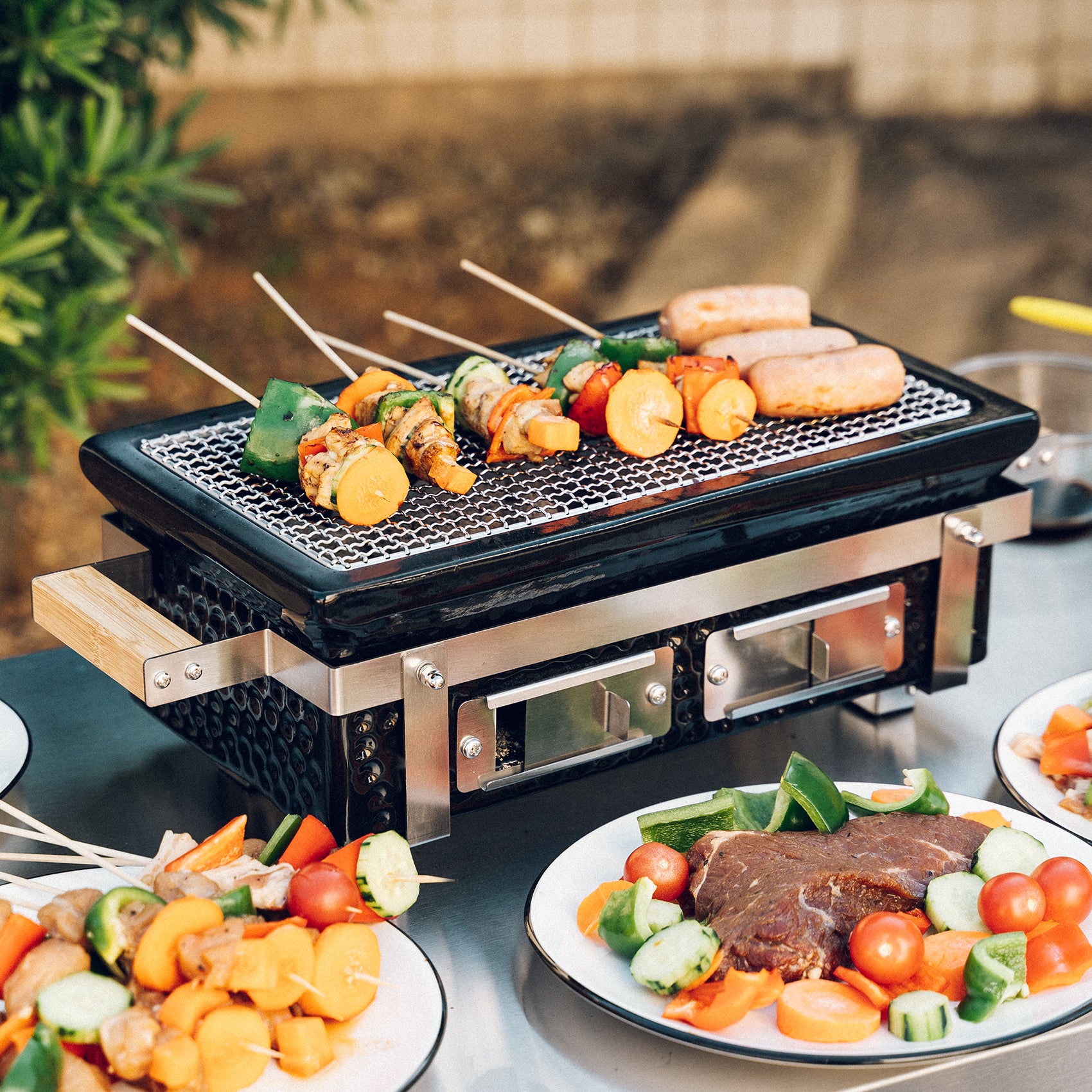 Charcoal BBQ Grill Hibachi Grill, 16 inch Square – Onlyfire