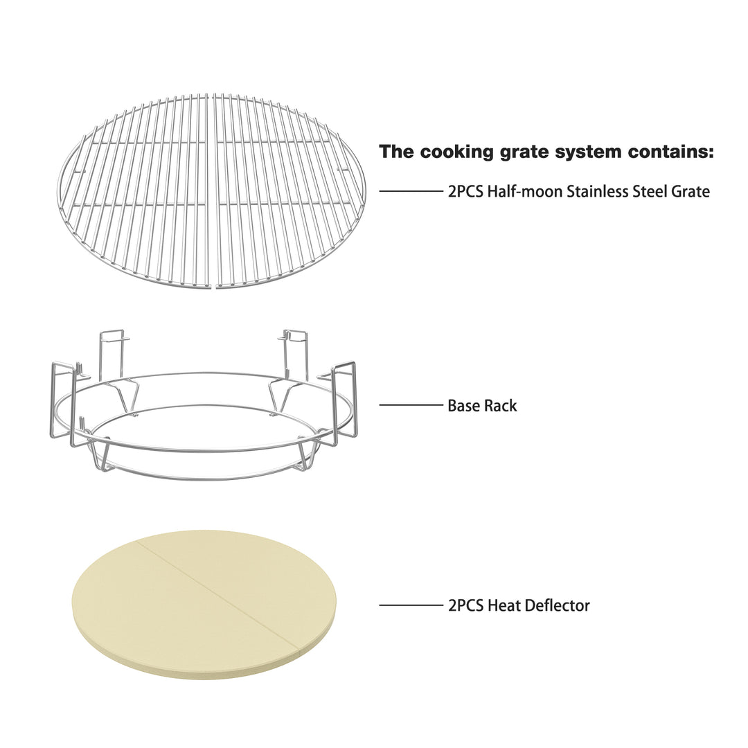 only fire BBQ Cooking Grate System Flexible Grilling Rack