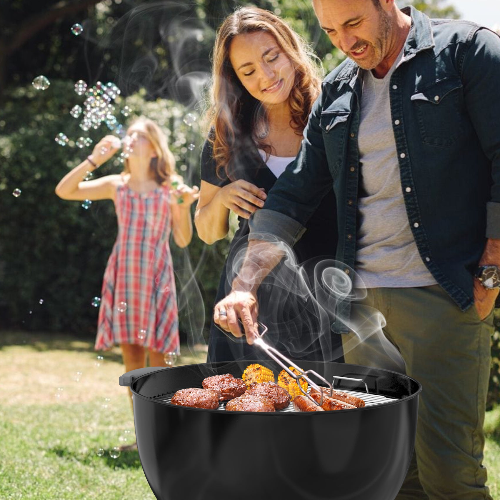 Onlyfire Double-Side Hinged Cooking Grate for Weber 22
