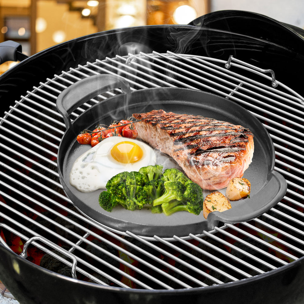 onlyfire Double-Side Hinged Cooking Grate for Weber 22" Charcoal Kettle Grills