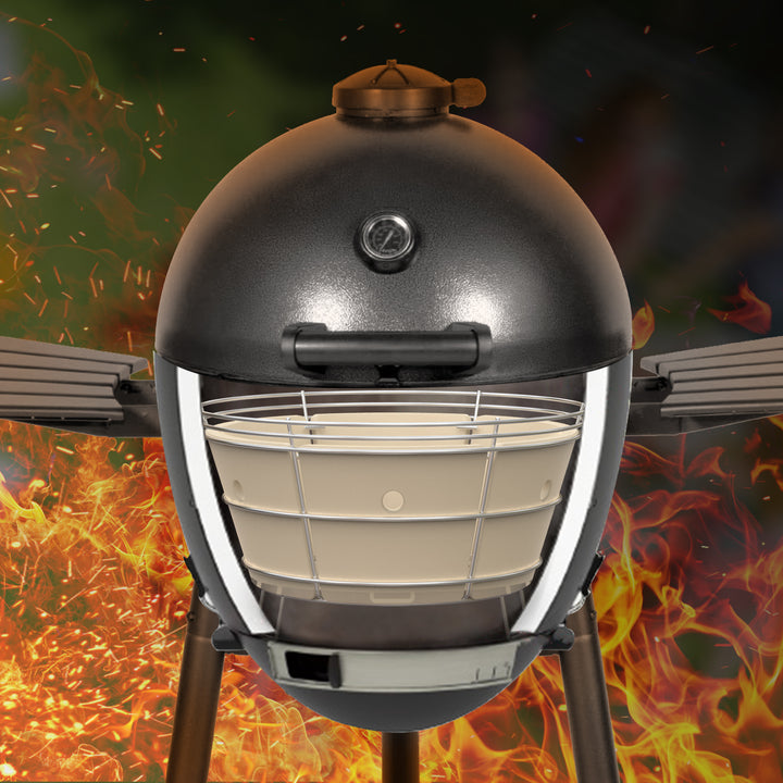 onlyfire Charcoal Firebox Set for Char-Griller Akorn Kamado Kooker Grill