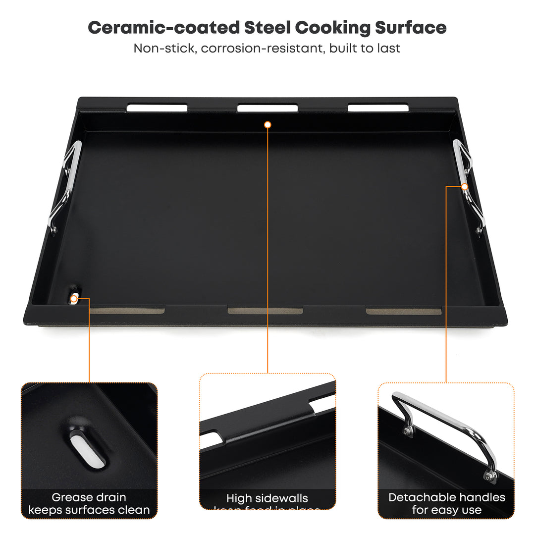 Onlyfire Flat Top Griddle Plancha for Weber Spirit 200 Series Gas Grills