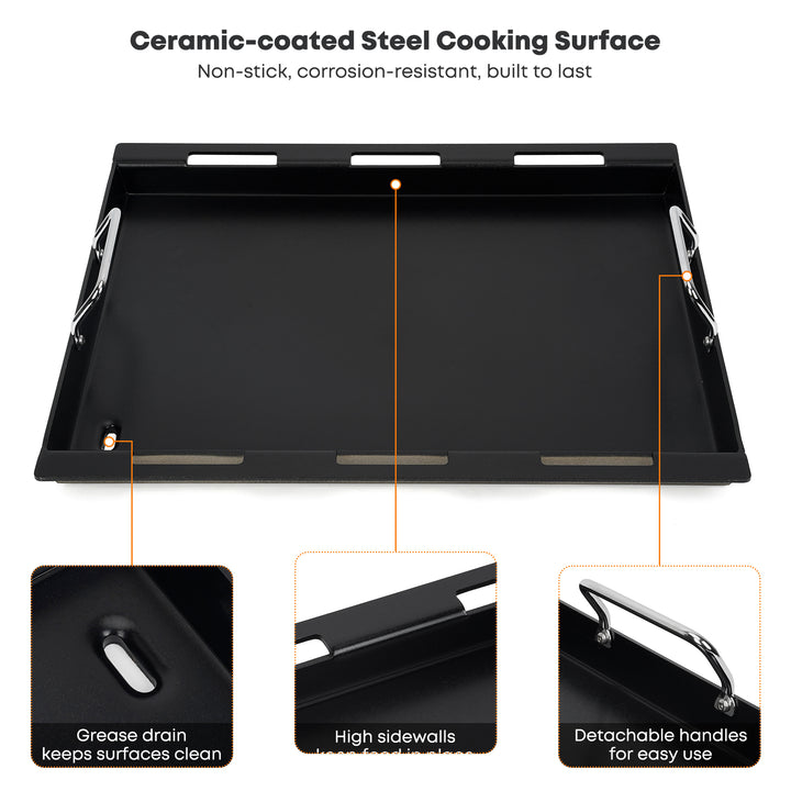 Onlyfire Flat Top Griddle Plancha for Weber Spirit 200 Series Gas Grills