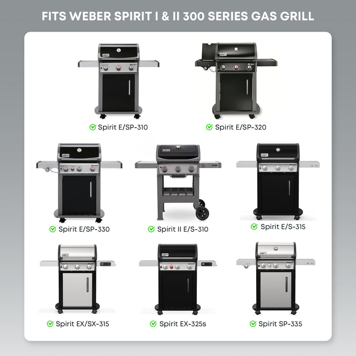 Onlyfire Flat Top Griddle Plancha for Weber Spirit I & II 300 Series Gas Grills