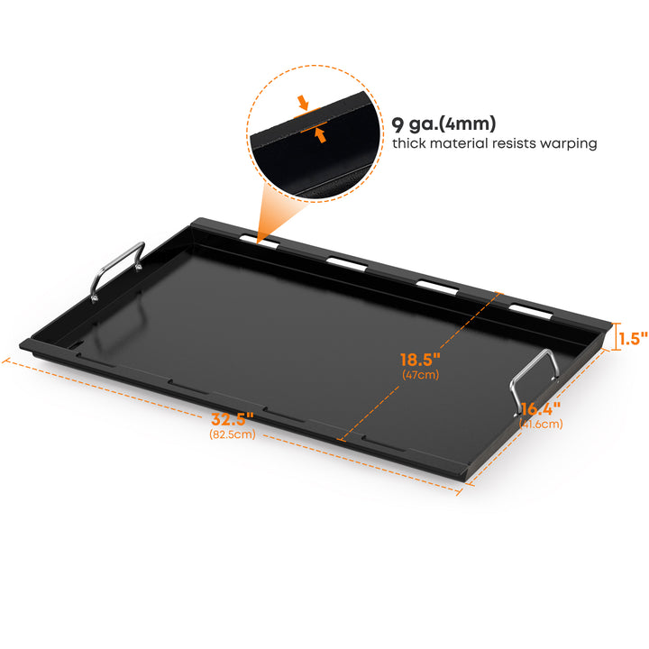 Onlyfire Flat Top Griddle Plancha for Weber Genesis II & II LX 400 Series Gas Grills