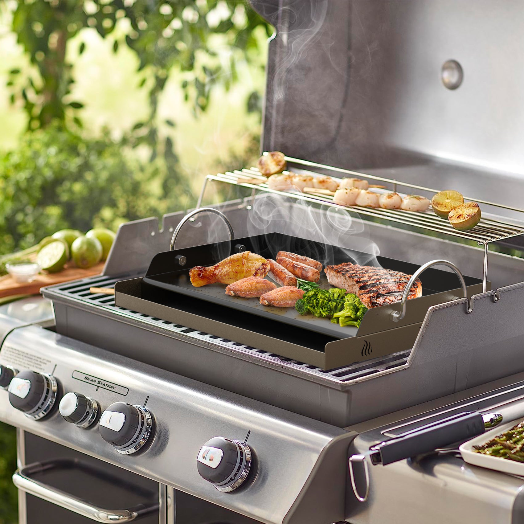 Onlyfire Universal BBQ Griddle with Handles, 18