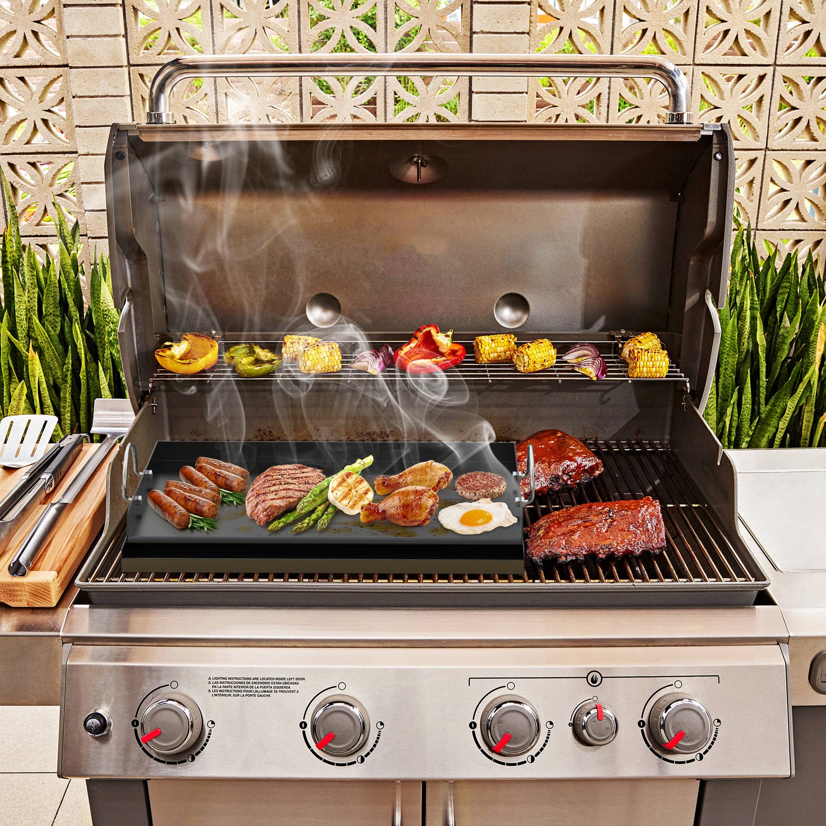 Weber Gas Barbecue With Griddle Plate Stove Gas Grill With Griddle