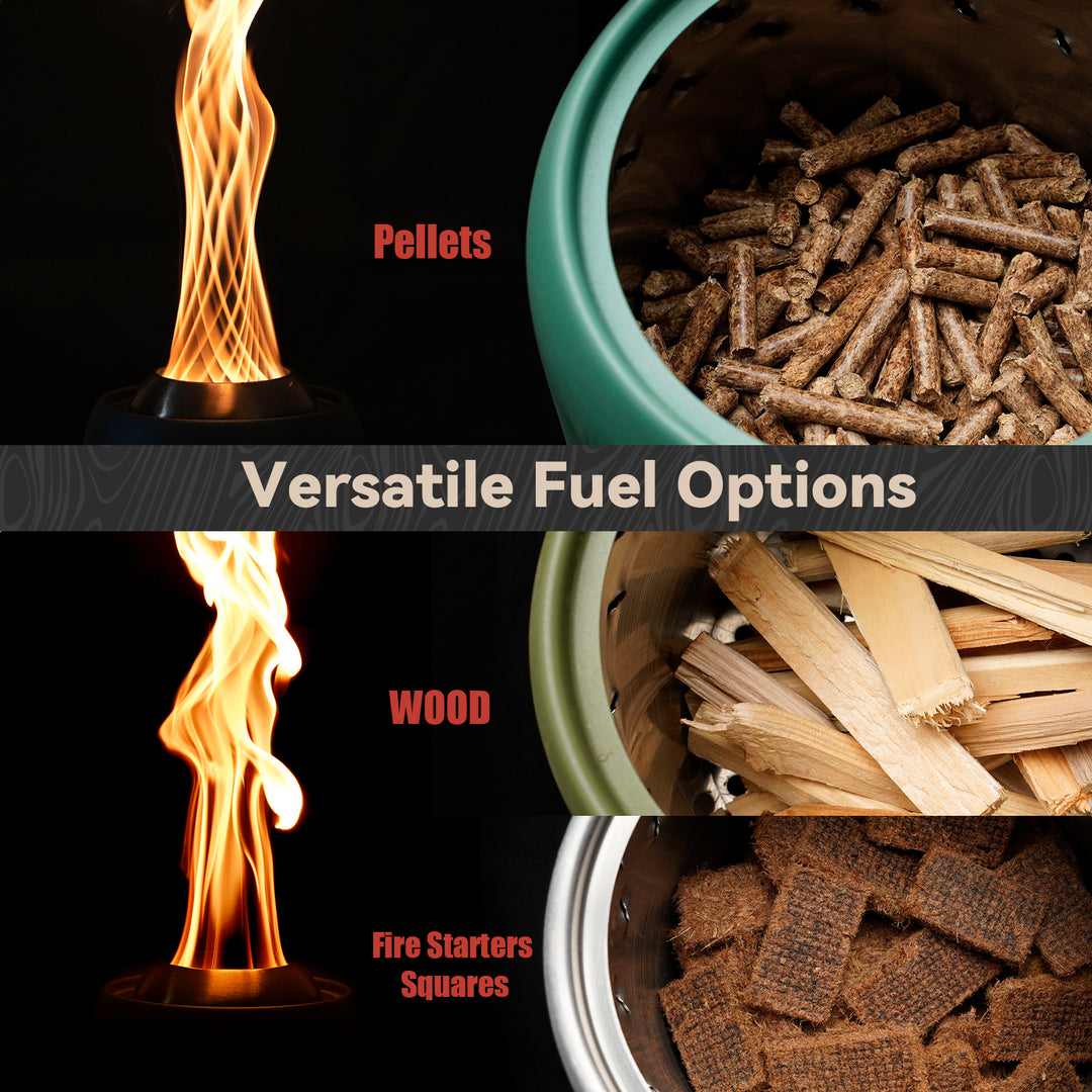 Onlyfire 12'' Smokeless Fire Pit with Carrying Bag, Portable Outdoor Low Smoke Fire Pit