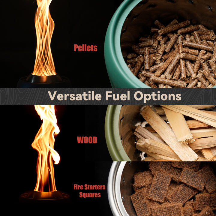 Onlyfire 12'' Smokeless Fire Pit with Carrying Bag, Portable Outdoor Low Smoke Fire Pit